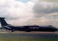 66-0167 @ MHZ - C-141B Starlifter of 437th Military Airlift Wing at Charleston AFB on display at the 1986 RAF Mildenhall Air Fete. - by Peter Nicholson