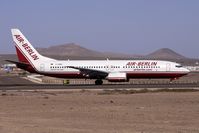 D-ABBU @ GCRR - Air Berlin's 2001 Boeing 737-8Q8, c/n: 30627 - by Terry Fletcher