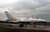 54-2239 @ EMA - F-100D Super Sabre on display at the East Midlands Airport in May 1979 and now preserved at Toulouse. - by Peter Nicholson