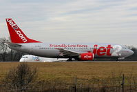 G-CELF @ EGCC - Jet2 B737 lining up on lining up on RW05L - by Chris Hall