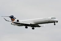D-ACNN @ EGCC - Eurowings CRJ-900 on approach for RW05L - by Chris Hall