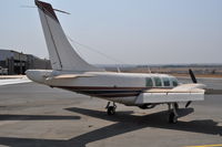 N90676 @ FALA - std. at ramp FALA. Not looking very active. Identified by its c/n. No visible reg. - by Chris Horst