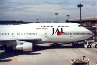 JA8166 @ NRT - Japan Air Lines , B747-346 bound for Amsterdam - by Henk Geerlings