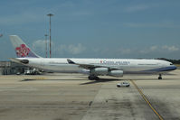 B-18802 @ LIRF - China Airlines Airbus 340-300 - by Dietmar Schreiber - VAP