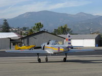 N6294D @ SZP - 1983 Yakovlev YAK 52, Vedeneev (Ivchenko) M-14P 360 Hp radial, engine warmup - by Doug Robertson