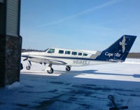 N6813J @ KMSS - Cape Air C402 in Massena, NY. - by Terry Phillips