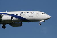 4X-EKJ @ EBBR - Arrival of flight LY331 to RWY 02
