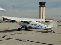 N3611M @ CNO - Parked in the area north of runway 26R and west of the Tower - by Helicopterfriend