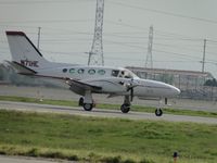 N71HE @ CNO - Props reversed to help slow down - by Helicopterfriend