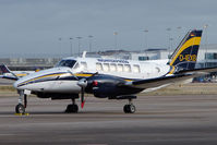 D-IEXB @ EGBB - Nightexpress 1969 Beech BEECH 99, c/n: U-70 on Elmdon ramp at Birmingham - by Terry Fletcher