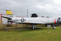 48-242 @ EGBE - North American F-86A Sabre, c/n: 151-43611 at Midland Air Museum - by Terry Fletcher