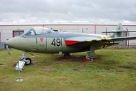 WV797 @ EGBE - Hawker Sea Hawk FGA.6, c/n: 6058 at Midland Air Museum - by Terry Fletcher