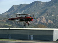 N675LF @ SZP - 1944 DeHavilland DH82A TIGER MOTh, DeHavilland Gipsy Major in-line 4 cylinder inverted air-cooled 135 Hp, on final Rwy 22 - by Doug Robertson