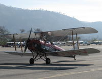 N675LF @ SZP - 1944 DeHavilland DH82A TIGER MOTH, DeHavilland Gipsy Major in-line 4 cylinder inverted air-cooled 135 Hp, S turn taxi back - by Doug Robertson