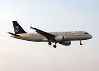 HZ-ASE @ LSGG - Landing rwy 05 - by Shunn311