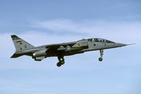 XX838 @ EGQS - In the nineties the Lossiemouth based Jaguars sported the 'Tartan' tail band.