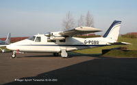G-PGBR @ EGBT - Vulcanair S.p.a. (formerly Partenavia) P68R, c/n: 457/R. First P68R on the UK register - by Roger Syratt