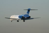 OH-BLJ @ EBBR - Flight KF801 is descending to RWY 25L