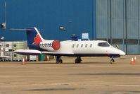 C-GTDE @ EGGW - 1976 Learjet 35, c/n: 057 at Luton - by Terry Fletcher