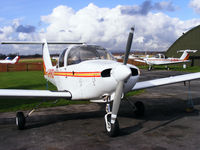 G-RVRO @ EGCB - Ravenair PA-38 with G-RVRU in the back ground - by Chris Hall