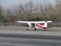 N4735V @ CCB - Running out after landing on runway 24 - by Helicopterfriend