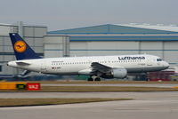 D-AIPK @ EGCC - Lufthansa - by Chris Hall