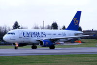 5B-DBP @ EGCC - Cyprus Airways - by Chris Hall