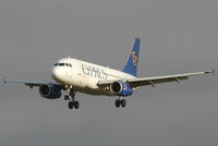 5B-DBP @ EGCC - Cyprus Airways - by Chris Hall