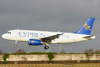 5B-DBP @ EGCC - Cyprus Airways - by Chris Hall