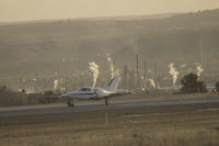 N2718Y @ KBIL - Cessna 402 departing Billings Logan