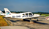 S5-DAB @ LJLJ - Piper PA-28R-201T Turbo Arrow III [2803011] Ljubljana~S5 19/06/1996 Adria Airways.