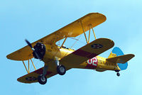 G-AZLE @ EGHP - Boeing Stearman N2S-5 Kaydet [75-8543] Popham~G 05/05/2007 - by Ray Barber
