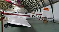 EC-CBS @ LEVS - A nice aerobat sits alongside her Zlin cousins.  Engine is probably a 220-hp Franklin; she dates from the early 1970s. - by Daniel L. Berek