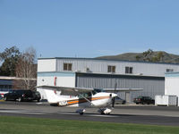 N91614 @ SZP - 1969 Cessna 182M SKYLANE, Continental  O-470-S 230 Hp, landing roll Rwy 04 - by Doug Robertson