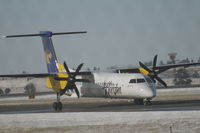 N403QX @ KBIL - Go Cats