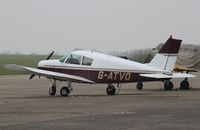 G-ATVO @ EGSU - Piper PA-28-140 - by Mark Pasqualino