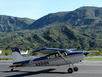 N9918N @ SZP - 1975 Cessna 180J SKYWAGON, Continental O-470 230 Hp, taxi to Rwy 04 - by Doug Robertson