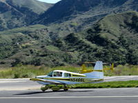 N5466L @ SZP - 1973 Grumman American AA-5 TRAVELER, Lycoming O-320-E2G 150 Hp, takeoff roll Rwy 04 - by Doug Robertson