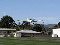 N5466L @ SZP - 1973 Grumman American AA-5 TRAVELER, Lycoming O-320-E2G 150 Hp, on final Rwy 04 - by Doug Robertson
