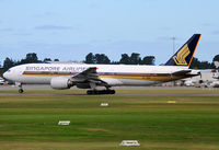 9V-SRN @ NZCH - away to SIN as SQ298 - by Bill Mallinson