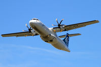 ZK-MCW @ NZCH - they lift off quickly in the face of 40 kt winds - by Bill Mallinson