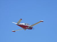 VH-CFV @ YBDG - VH-CFV @ YBDG Beech Bonanza V35 [1966] Classic Vee tail Bonanza as it departs from runway 17 - by Anton von Sierakowski