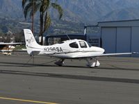 N296SA @ POC - Parked in transient parking - by Helicopterfriend