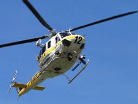 N120LA @ POC - Tankless Copter 12 returning to LACO Fire helipad. Tank taken off to help conserve fuel during the period of cool weather - by Helicopterfriend
