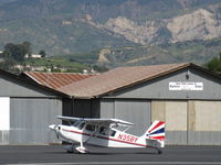 N35BY @ SZP - 2005 American Champion 8KCAB SUPER DECATHLON, Lycoming AEIO-360 180 Hp, holding short Rwy 04 - by Doug Robertson
