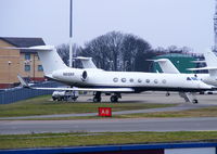 N818RF @ EGGW - Global Jet Luxembourg - by Chris Hall