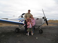N3378H @ 1NV1 - Before my granddaughters' first airplane ride: Jaylea age 4, Britney age 7, Kathleen age 9, Grandpa age 60+!