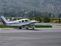 N2249T @ SZP - 1979 Piper PA-28-181 ARCHER II, Lycoming O&VO-360 180 Hp, landing roll Rwy 22 - by Doug Robertson