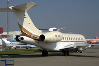 OE-IOO @ EGGW - 2008 Bombardier BD-700-1A11, c/n: 9301 at Luton - by Terry Fletcher