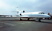F-BINR @ EDDV - Dassult Falcon 50 [2] Hannover~D 26/04/1980. Taken from a slide.